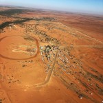 Ariel Of Boulia Camel Races record number of campers and view to town